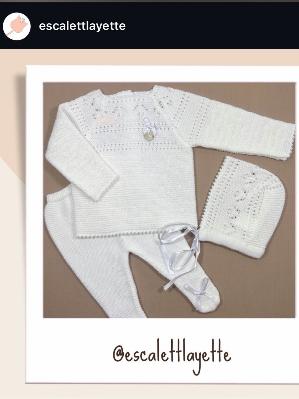 Newborn knitwear - coming home/baptism/christening